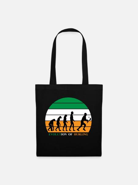 The Evolution of Hurling - Tote Bag - black