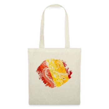 Dragon chinois - Sac en tissu - nature - Devant