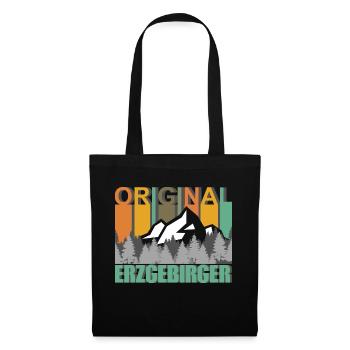 Original Erzgebirger - Stoffbeutel - Schwarz - Vorne