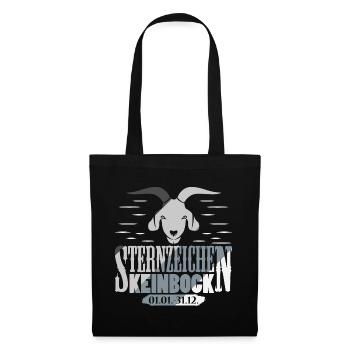 Sternzeichen Keinbock - Stoffbeutel - Schwarz - Vorne