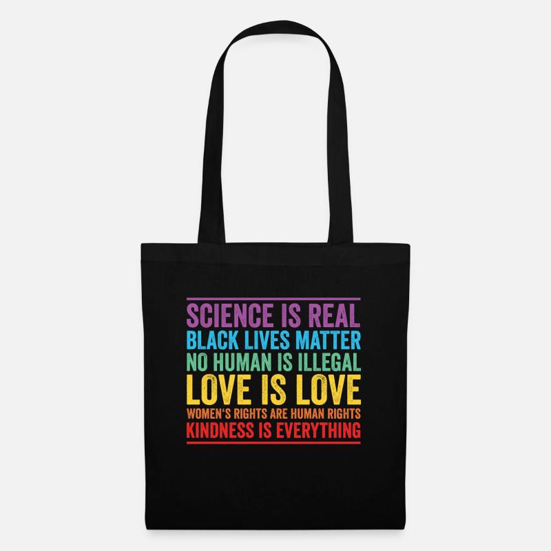 La scienza è vero amore è amore - Borsa di stoffa - nero