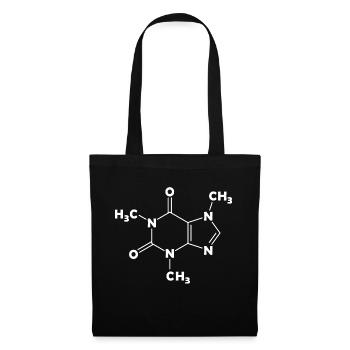 Caffeine Molecule Structural Formula Coffee Chemistry - Tote Bag - black - Front