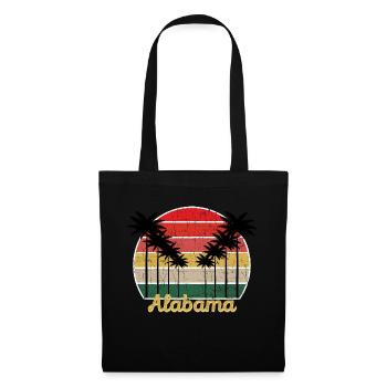 Beach Lover - Retro Alabama - Summer Grunge - Stoffbeutel - Schwarz - Vorne