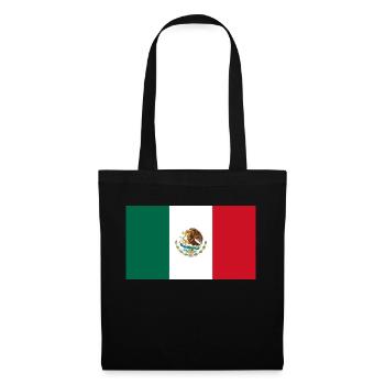 Mexico flag - Sac en tissu - noir - Devant