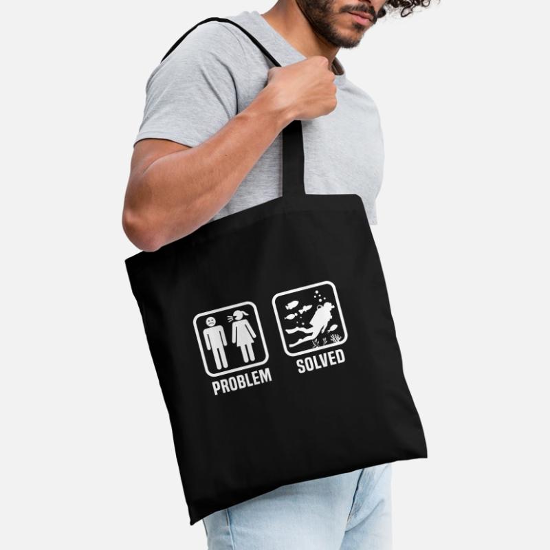 problem solution go diving Tote Bag