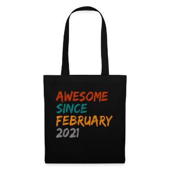 génial depuis février 2021 - Sac en tissu - noir - Devant