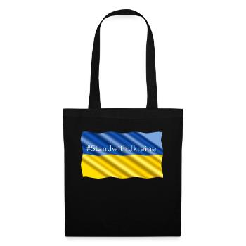 Stand with Ukraine Stay with Ukraine Support - Stoffbeutel - Schwarz - Vorne