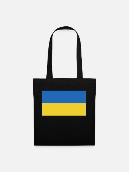 Ukraine Flagge - Stoffbeutel - Schwarz
