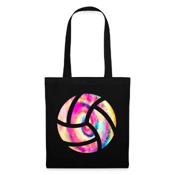 Volleyball Bunt - Stoffbeutel - Schwarz - Vorne