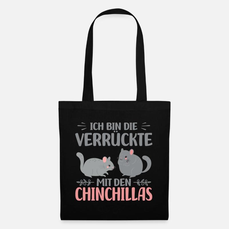 Chinchilla - Stoffbeutel - Schwarz