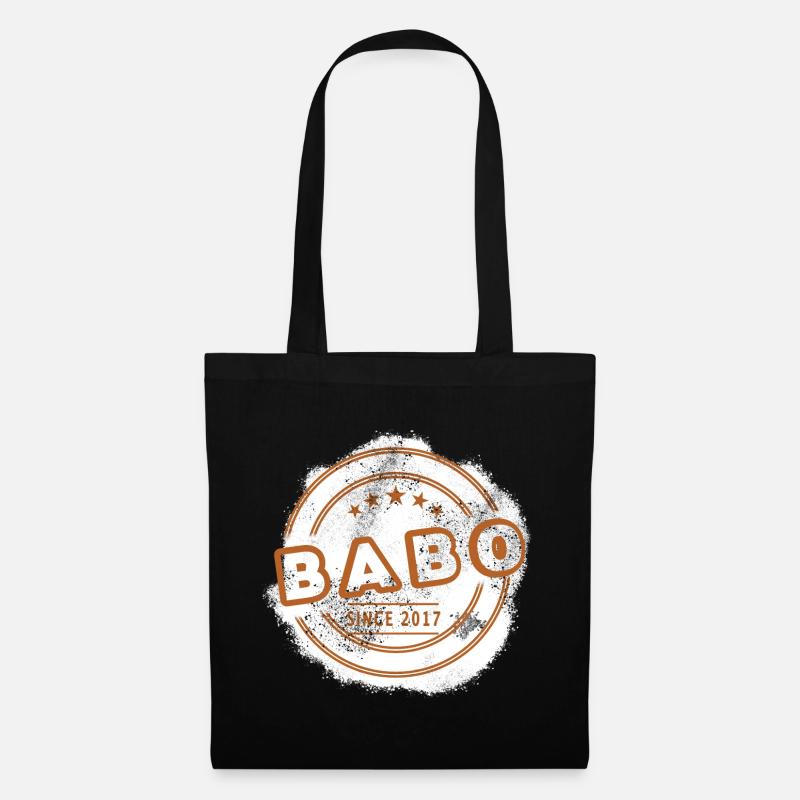 Babo Papa Vintage - Stoffbeutel - Schwarz