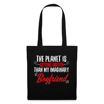Than My Imaginary Boyfriend - Tote Bag - black - Front
