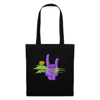 En route pour le jardin - Sac en tissu - noir - Devant