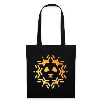 Panda Symbol Sonne Stern Muster Farben Icon - Stoffbeutel - Schwarz - Vorne