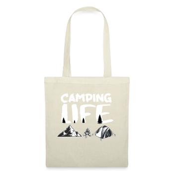 Camping Leben Camping Liebe - Stoffbeutel - Natur - Vorne