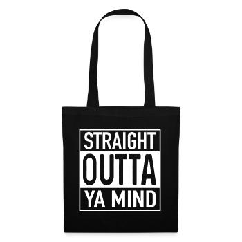 DROIT OUTTA YA - Sac en tissu - noir - Devant