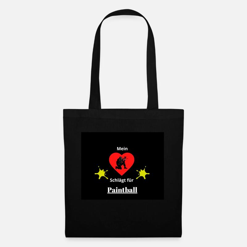 Paintball-Liebe - Stoffbeutel - Schwarz