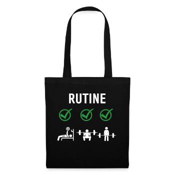 Gym Deadlifts Workout love - ma déroute de fitness de passe-temps - Sac en tissu - noir - Devant