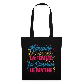 marraine la femme danseuse le mythe la légende - Sac en tissu - noir - Devant