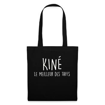 kiné le meilleur taffs / humour Kinésithérapeute - Sac en tissu - noir - Devant