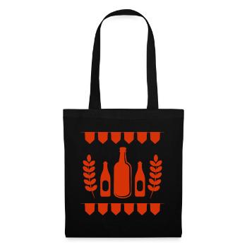 Beer - Beer bottle - Party - Folk festival - Tote Bag - black - Front