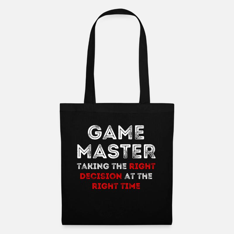 Game Master Taking the right decision .. - Sac en tissu - noir