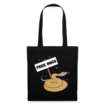 King python design for snake lovers - Tote Bag - black - Front