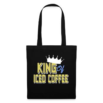 King of Iced Of Coffee Awesome Retro T-Shirt - Tote Bag - black - Front