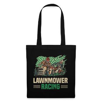 Tondeuse à gazon Racing Vintage Lawn Mower Race - Sac en tissu - noir - Devant