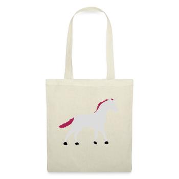 Ombre contour de silhouette de licorne - Sac en tissu - nature - Devant