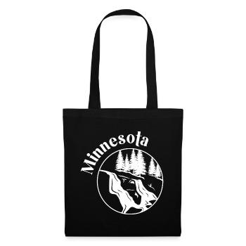 Natur Minnesota Design für stolze Minnesotaner - Stoffbeutel - Schwarz - Vorne