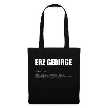 Erzgebirge Synonym - Stoffbeutel - Schwarz - Vorne