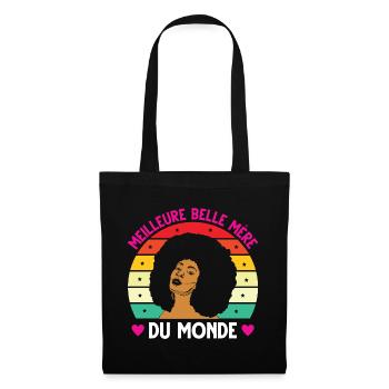 Meilleure belle mère monde vintage femme noire - Sac en tissu - noir - Devant
