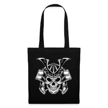 Skull Skull Horror Skeleton Halloween Geisha - Tote Bag - black - Front