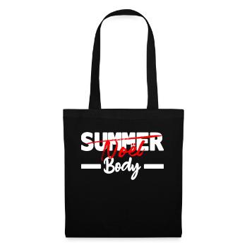 noel body - humour noël - Sac en tissu - noir - Devant