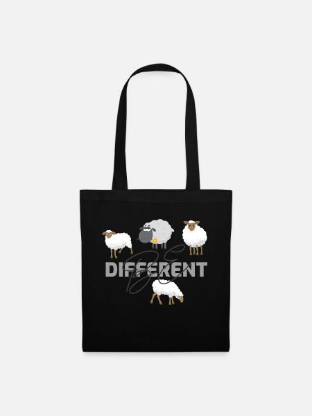 Be different - Stoffbeutel - Schwarz
