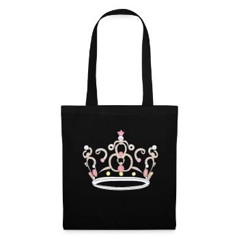Roi héritier Reine Empereur Majesté - Sac en tissu - noir - Devant
