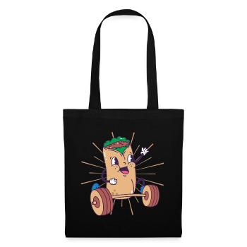 Burrito Weight Squat Fitness Burrito kawaii - Tote Bag - black - Front