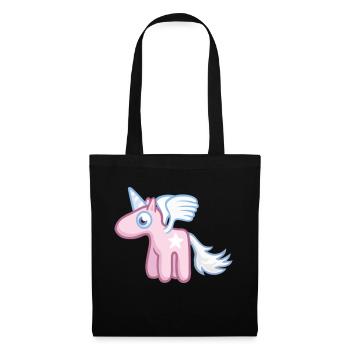Angel the SkyPony - Ange pony - Sac en tissu - noir - Devant