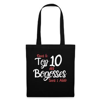 Dans le Top 10 des Bogosses sans 1 abdo - Sac en tissu - noir - Devant