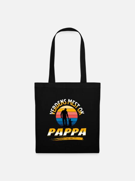 Verdens mest OK pappa - Stoffveske - svart
