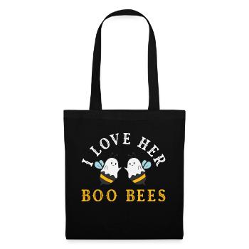 J’adore leurs paires d’abeilles d’Halloween couples p - Sac en tissu - noir - Devant