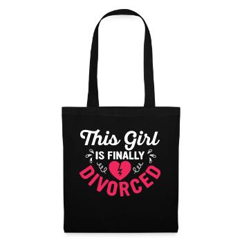This Girl Is Finally Divorced Ex-Wife Divorce Divo - Tote Bag - black - Front