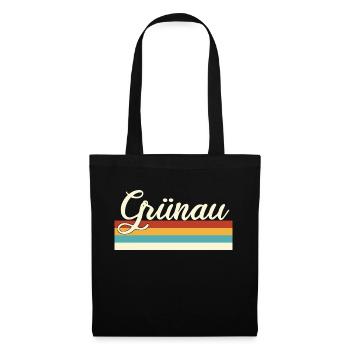 Grünau - Treptow - Köpenick - Berlin - Retro - Stoffbeutel - Schwarz - Vorne