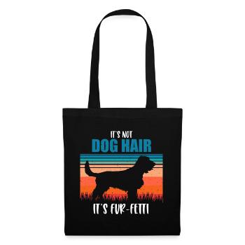 No dog hair, but fur - Fetti Field Spaniel - Tote Bag - black - Front