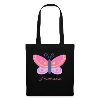 Meine Prinzessin - Stoffbeutel - Schwarz - Vorne