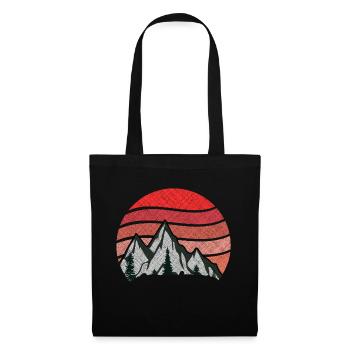 Forme géométrique Aventurier - Sac en tissu - noir - Devant