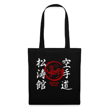 Karaté Shotokan Kanji Art Martial Japon - Sac en tissu - noir - Devant