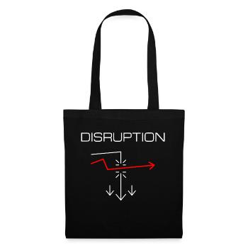 Disruption - Stoffbeutel - Schwarz - Vorne