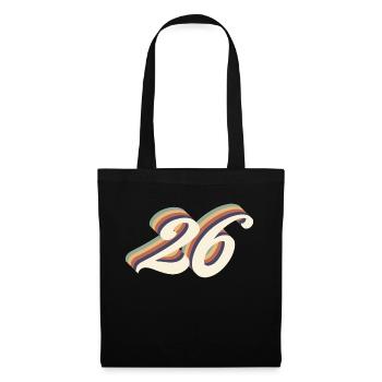 26th anniversary vintage - Tote Bag - black - Front